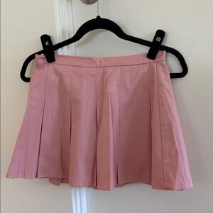 Pink Pleated Women's Skirt